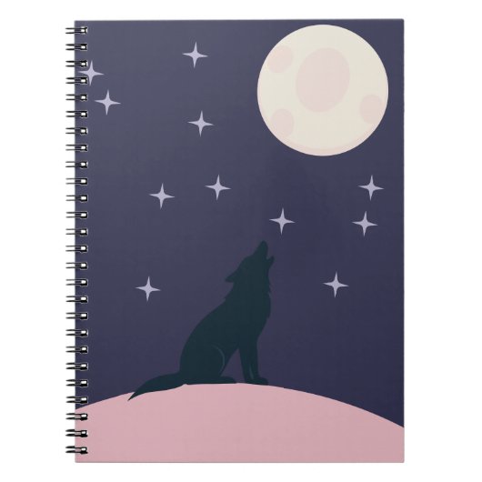 libreta con diseño lobo notitieboek (Voorkant)