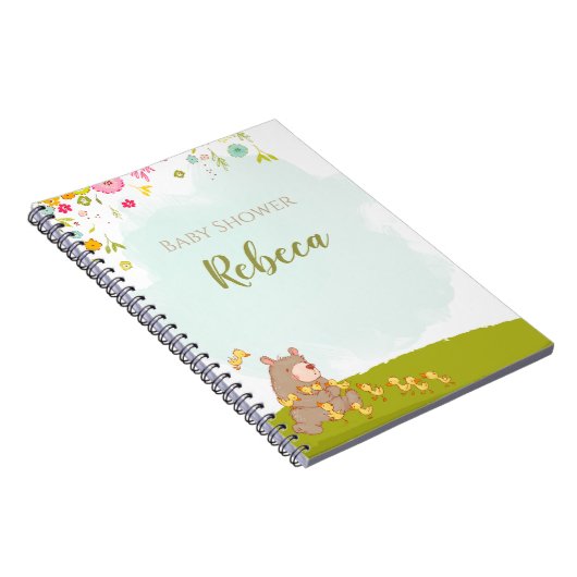 Libreta con espiral Baby Shower Bear and duckies Notitieboek (Rechterzijde)
