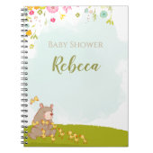 Libreta con espiral Baby Shower Bear and duckies Notitieboek (Voorkant)