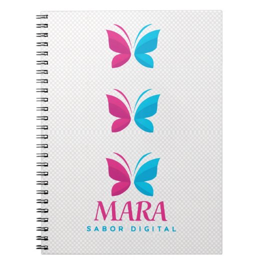 Libreta con Espiral “Mara” – Diseño Digital Modern Notitieboek (Voorkant)