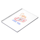 Libreta con espiral Super mom love you Notitieboek (Linkerzijde)
