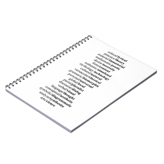 Libreta conceptos apuestos notitieboek (Linkerzijde)