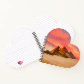 Libreta espiral corazón paisaje pirámides egipto notitieboek (Binnen)