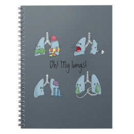 Libreta espiral: Oh! My Lungs! Notitieboek