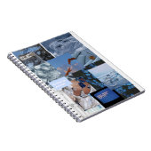 Libreta esthetische collage azul notitieboek (Rechterzijde)