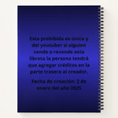 Libreta GMJ YT Notitieboek (Achterkant)