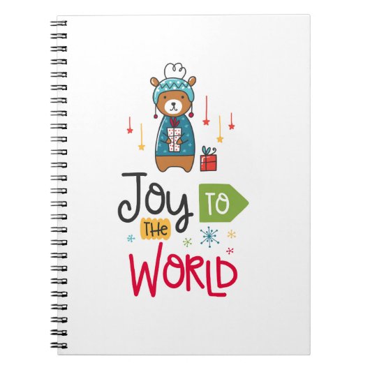 Libreta navideña Joy to the World Notitieboek (Voorkant)