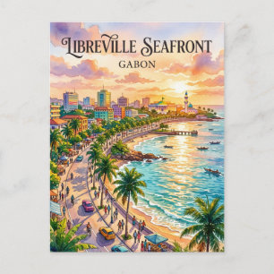 Libreville Waterkant Gabon Briefkaart