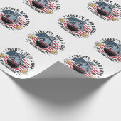 Librity Bier & BBQ 250ste Jaar Sterk 4 juli Cadeaupapier (Hoek)