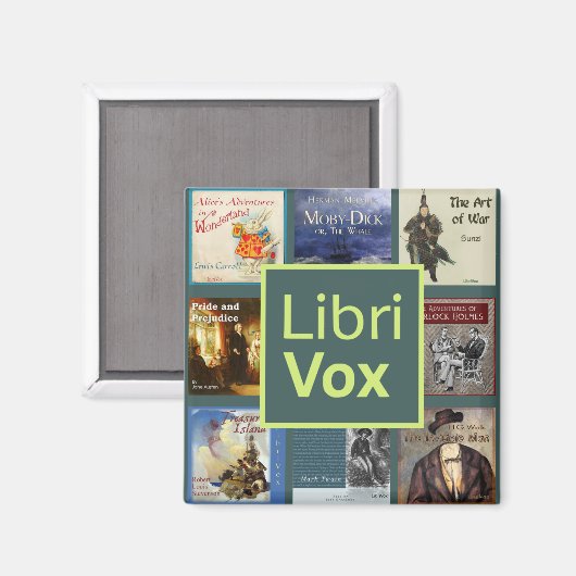 LibriVox Fridge Magnet (Voorkant / Achterkant)