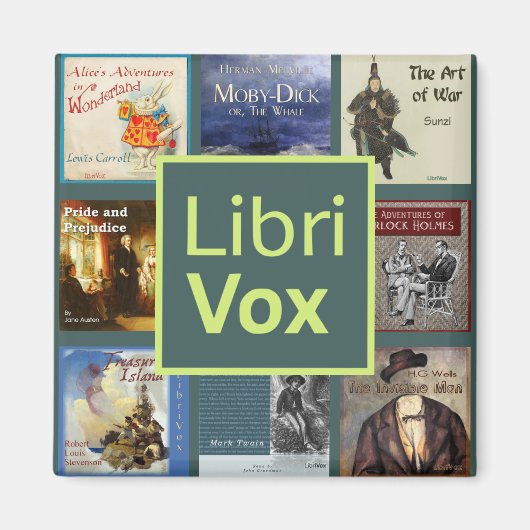 LibriVox Fridge Magnet (Voorkant)