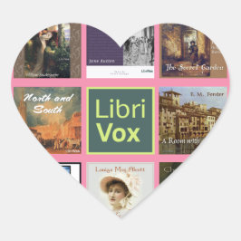 LibriVox GIRL. Hart Sticker