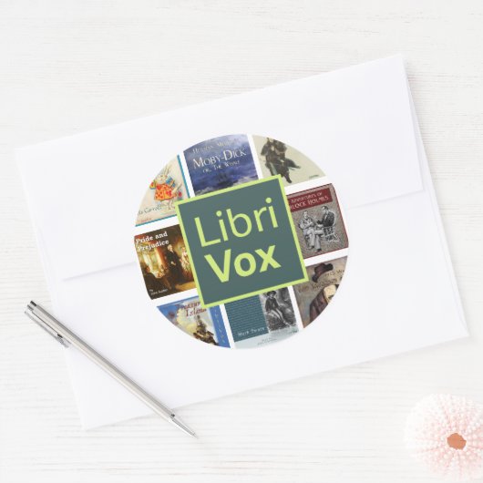LibriVox Sticker Sheet (Envelop)