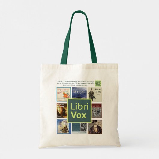 LibriVox-tas Tote Bag (Achterkant)
