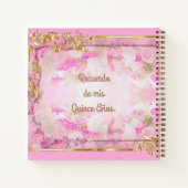 Libro de Invitados Gastenboek en Rosa y Oro Notitieboek (Achterkant)