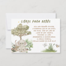 Libros para Bebés Baby shower Kaart