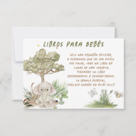 Libros para Bebés Baby shower Kaart