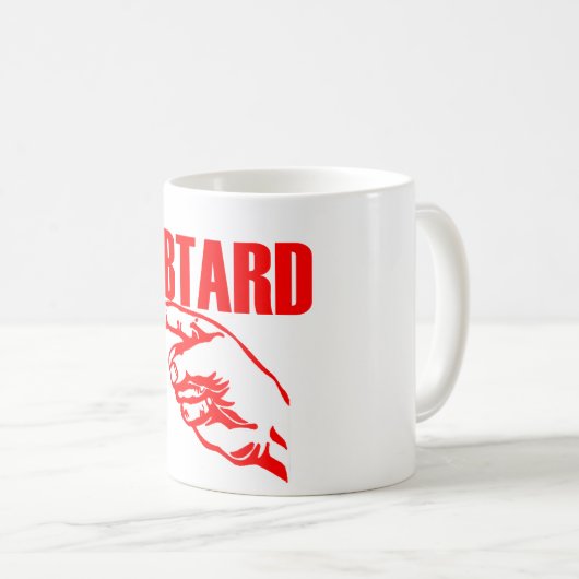 Libtard 11 oz Classic White Mok (Voorkant rechts)