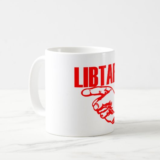 Libtard 11 oz Classic White Mok (Voorkant links)