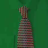 Libya Flag Brick Pattern Stropdas