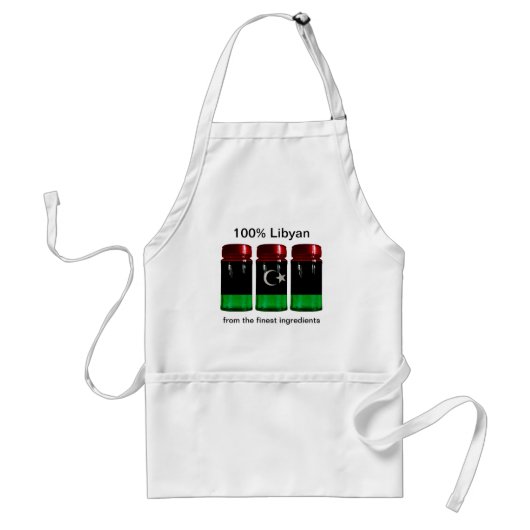 Libya Flag Spice Jars Apron Standaard Schort (Voorkant)