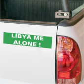 LIBYA IK ALLEEN! BUMPERSTICKER (Op Truck)