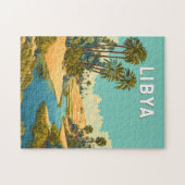 Libya Illustratie Reis Kunst Vintage Legpuzzel (Horizontaal)