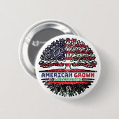 Libya Libyan US American USA United States Tree Ronde Button 5,7 Cm (Voorkant /achterkant)