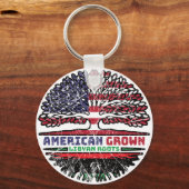 Libya Libyan US American USA United States Tree Sleutelhanger (Achterkant)