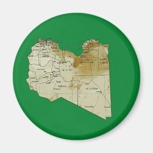 Libya Map Magnet