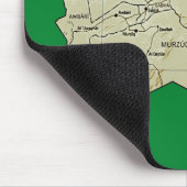 Libya Map Mousepad Muismat (Hoek)