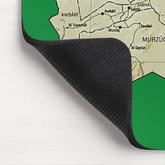 Libya Map Mousepad Muismat (Hoek)