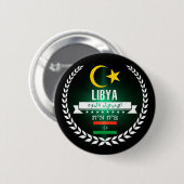 Libya Ronde Button 5,7 Cm (Voorkant /achterkant)