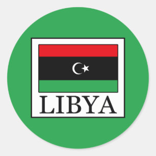 Libya Ronde Sticker