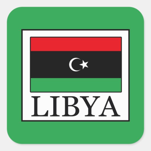 Libya Vierkante Sticker (Voorkant)