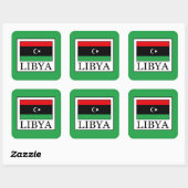 Libya Vierkante Sticker (Vel)