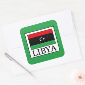 Libya Vierkante Sticker (Envelop)