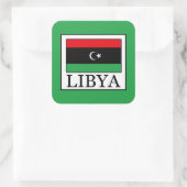 Libya Vierkante Sticker (Tas)