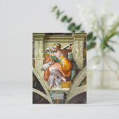 Libyan Sibyl door Michelangelo Feestdagenkaart (Staand voorkant)