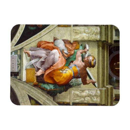 Libyan Sibyl door Michelangelo Magneet (Horizontaal)