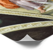 Libyan Sibyl door Michelangelo Poster (Hoek)