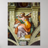 Libyan Sibyl door Michelangelo Poster (Voorkant)