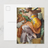 Libyan Sibyl, Sistine Chapel door Michelangelo Feestdagenkaart (Voorkant / Achterkant)