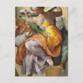 Libyan Sibyl, Sistine Chapel door Michelangelo Feestdagenkaart (Voorkant)