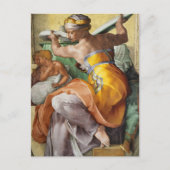 Libyan Sibyl, Sistine Chapel door Michelangelo Feestdagenkaart (Voorkant)