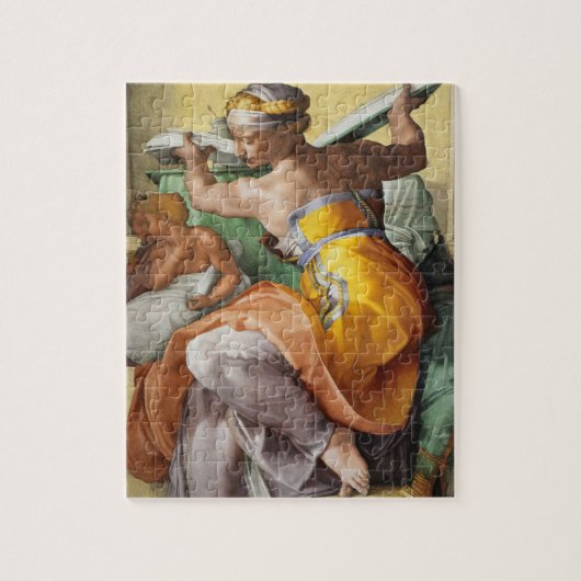 Libyan Sibyl, Sistine Chapel door Michelangelo Legpuzzel (Verticaal)