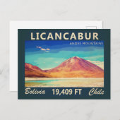 Licancabur South America  Briefkaart (Voorkant / Achterkant)