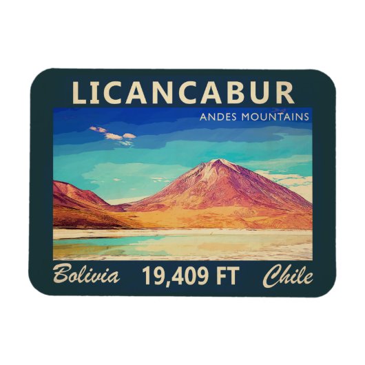 Licancabur South America  Magneet (Horizontaal)