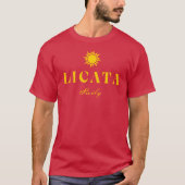 Licata Sicilië Zon T-shirt (Voorkant)