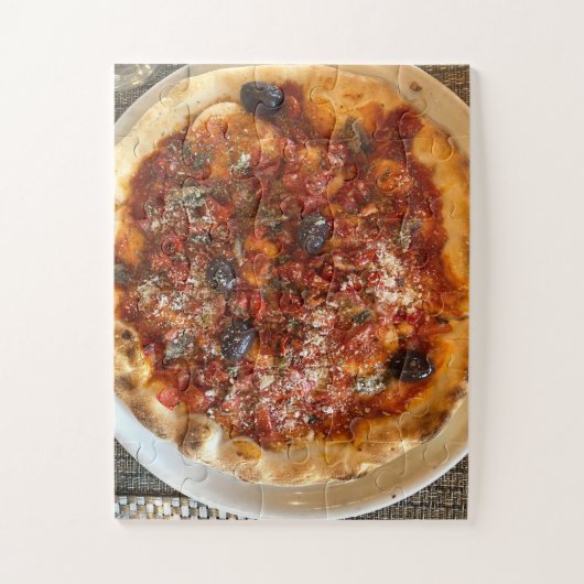 Licata Slice of Sicily | Rustieke Olijven Pizza Legpuzzel (Verticaal)